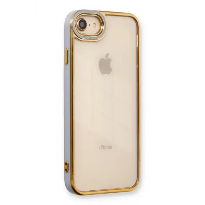 Newface iPhone 7 Kılıf Liva Lens Silikon - Lila