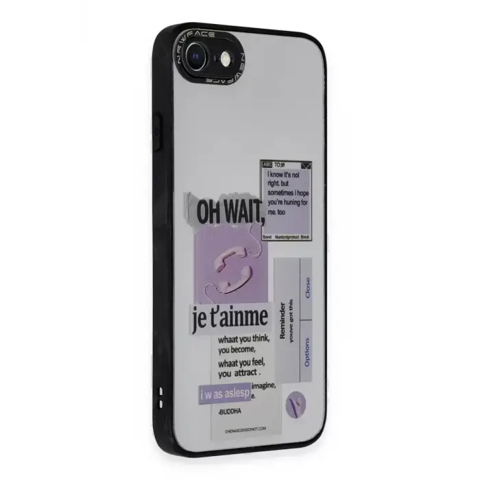 Newface Apple iPhone 7 Kılıf Mirror Desenli Kapak - Mirror - 4