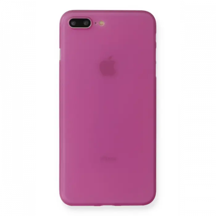 Newface iPhone 7 Plus Kılıf PP Ultra İnce Kapak - Pembe