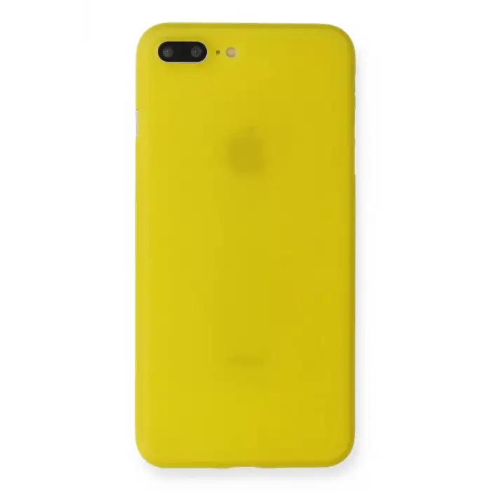 Newface Apple iPhone 7 Plus Kılıf PP Ultra İnce Kapak - Sarı