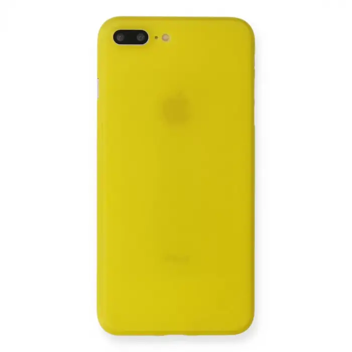 Newface Apple iPhone 7 Plus Kılıf PP Ultra İnce Kapak - Sarı