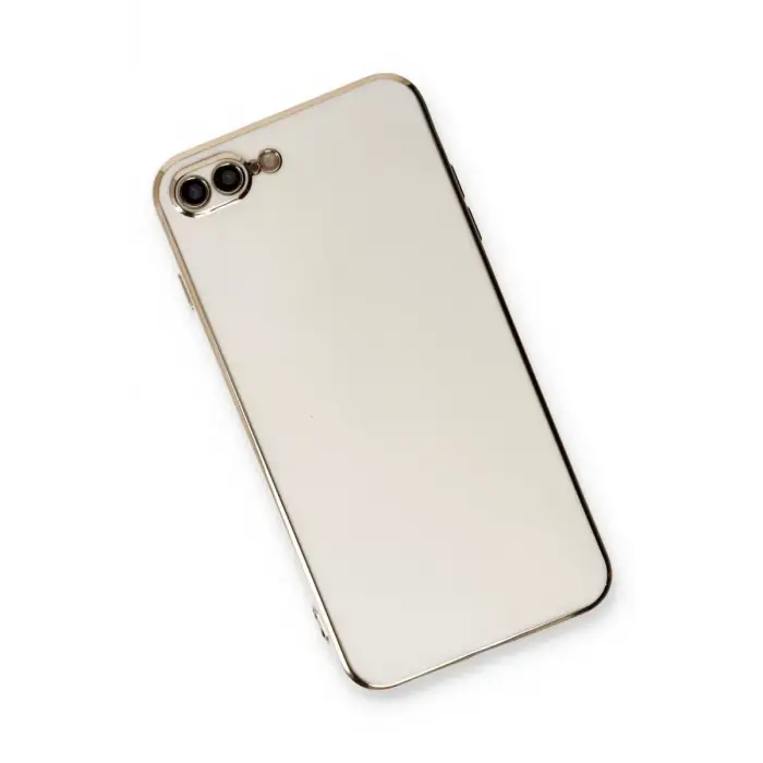 Newface Apple iPhone 7 Plus Kılıf Volet Silikon - Beyaz