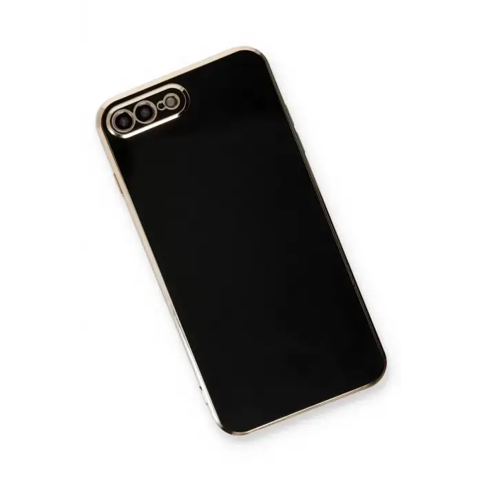 Newface Apple iPhone 7 Plus Kılıf Volet Silikon - Siyah