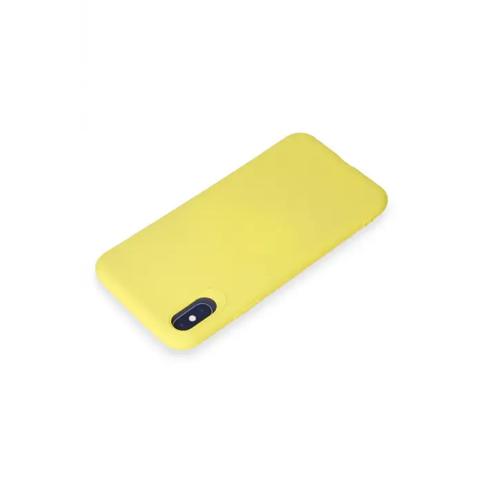 Newface iPhone X Kılıf First Silikon - Sarı