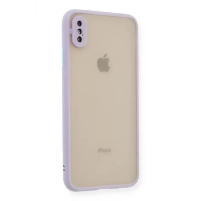 Newface Apple iPhone X Kılıf Montreal Silikon Kapak - Mor