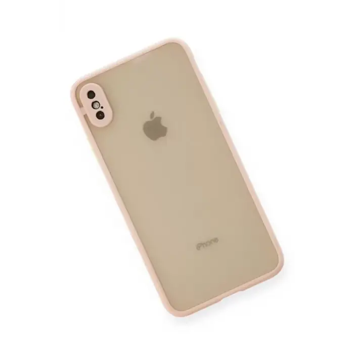 Newface Apple iPhone X Kılıf Montreal Silikon Kapak - Pembe