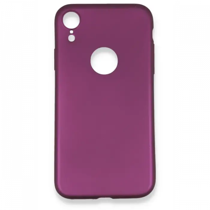 Newface iPhone XR Kılıf First Silikon - Mürdüm