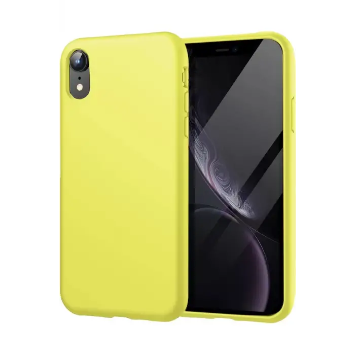 Newface Apple iPhone XR Kılıf First Silikon - Parlak Yeşil