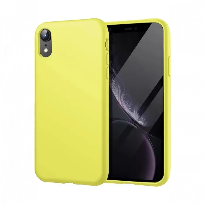 Newface Apple iPhone XR Kılıf First Silikon - Parlak Yeşil