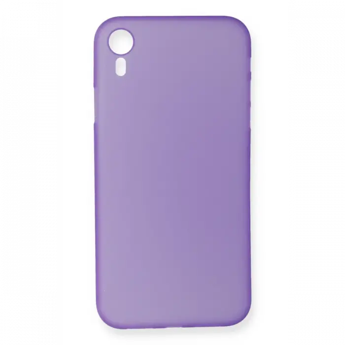 Newface iPhone XR Kılıf PP Ultra İnce Kapak - Mor