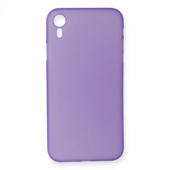 Newface iPhone XR Kılıf PP Ultra İnce Kapak - Mor
