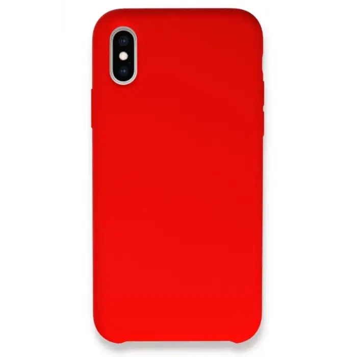 Newface Apple iPhone XS Max Kılıf Lansman Legant Silikon - Kırmızı