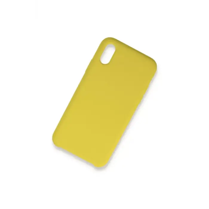 Newface Apple iPhone XS Max Kılıf Lansman Legant Silikon - Sarı