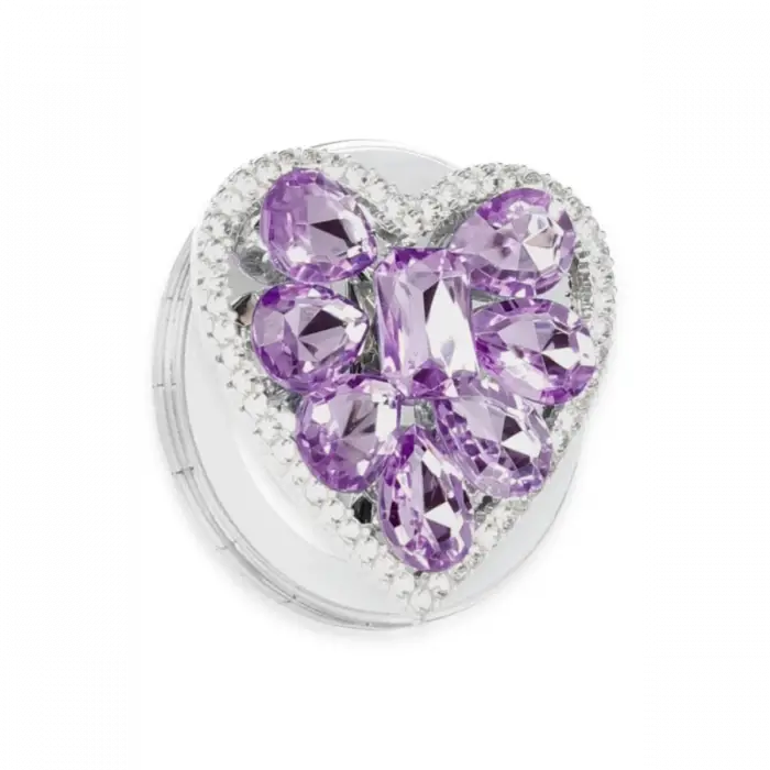 Newface Kickstand Taşlı Magsafe Stand - Mor