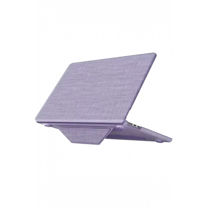 Newface Apple Macbook Air 15 2023 Macbook Kumaş Kapak - Mor