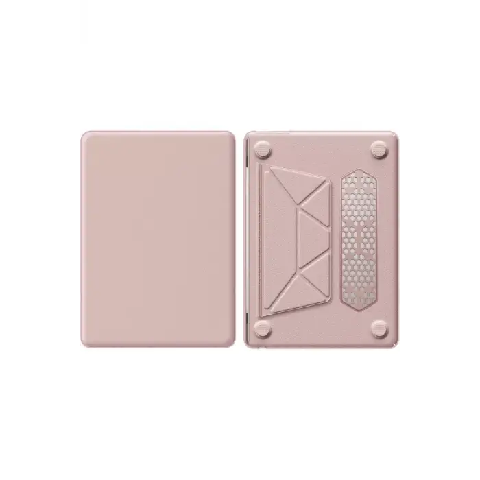 Newface Apple Macbook Air 15 2024 Macbook Deri Kapak - Pembe