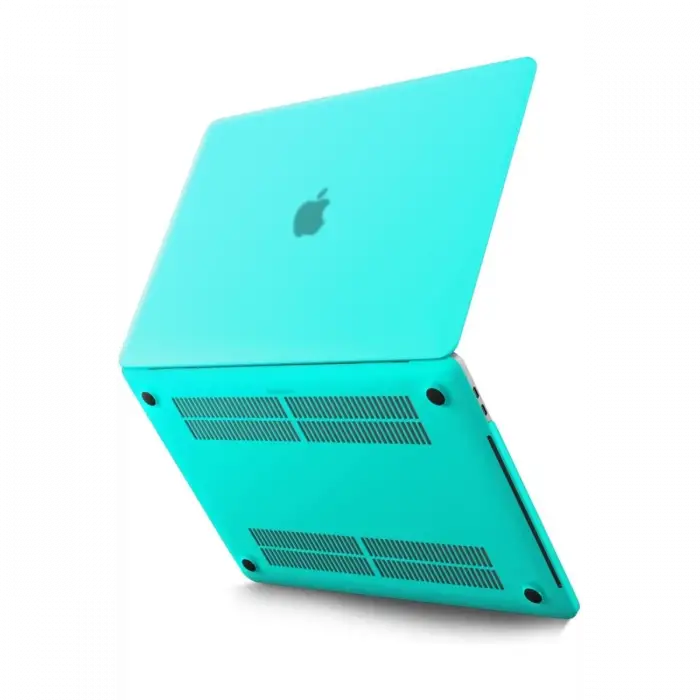 Newface Macbook Pro 13 2021 Macbook Buzlu Kapak - Yeşil