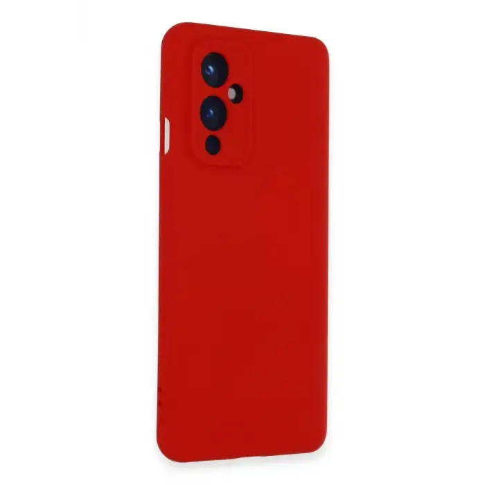 Newface One Plus 9 Kılıf Nano içi Kadife Silikon - Kırmızı
