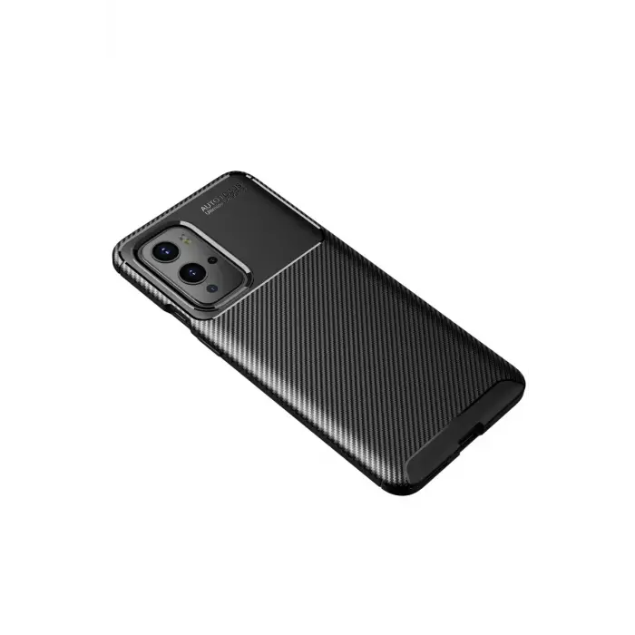 Newface One Plus 9 Pro Kılıf Auto Focus Karbon Kapak - Siyah