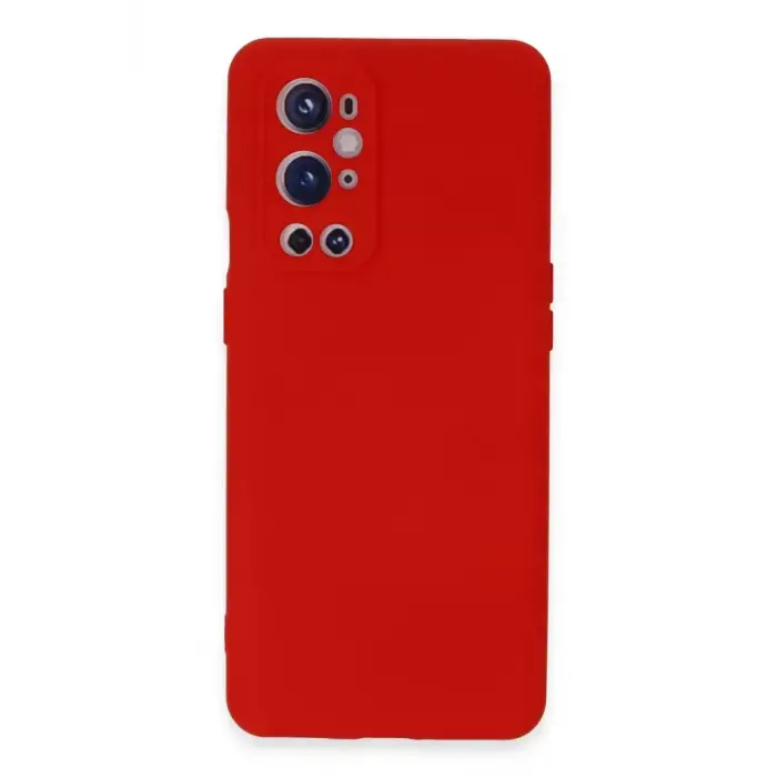 Newface One Plus 9 Pro Kılıf Nano içi Kadife Silikon - Kırmızı
