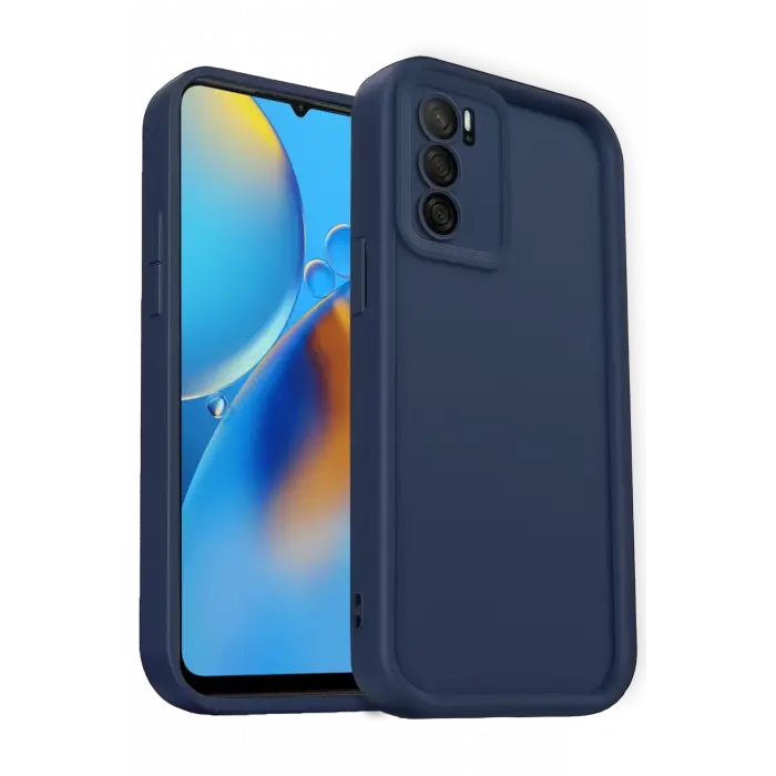 Newface Oppo A16 Kılıf Viera Silikon - Lacivert