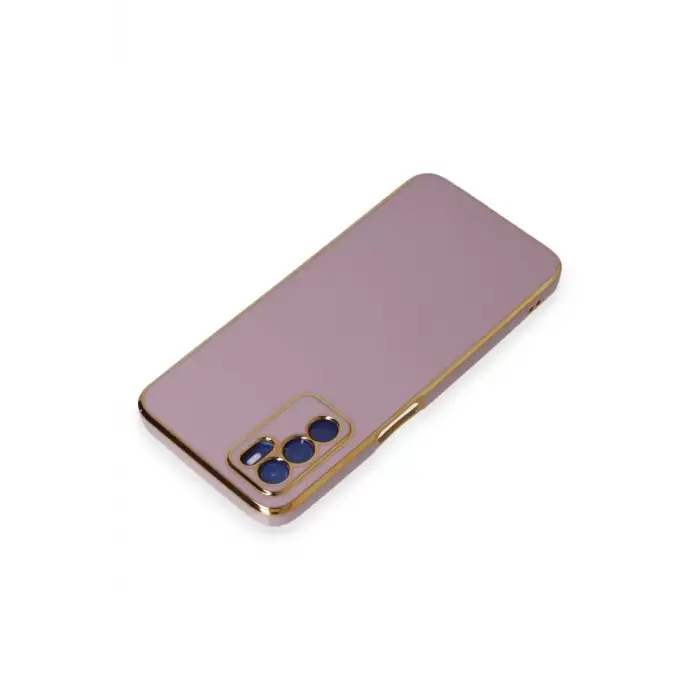 Newface Oppo A16 Kılıf Volet Silikon - Mor