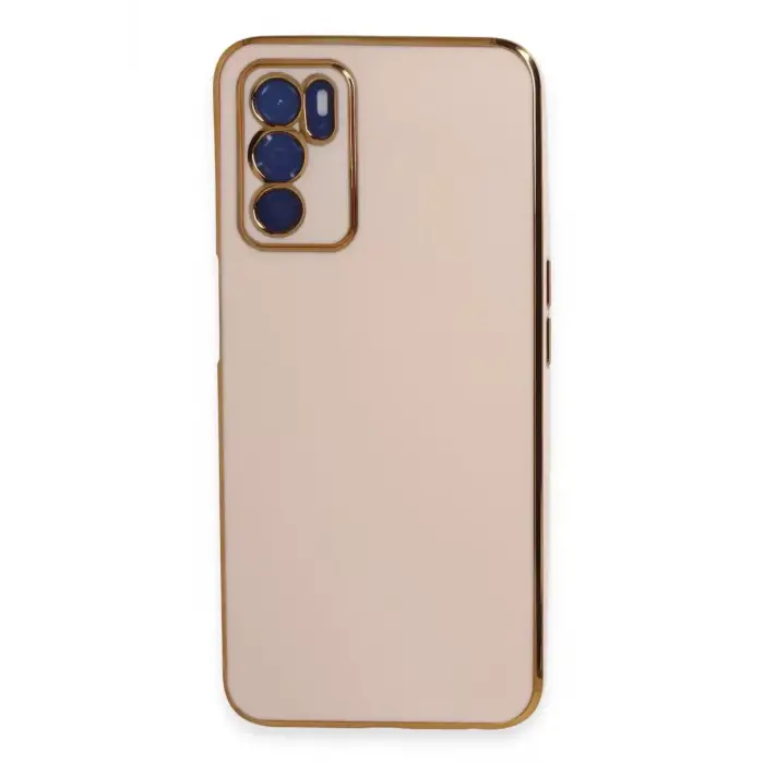 Newface Oppo A16 Kılıf Volet Silikon - Pembe