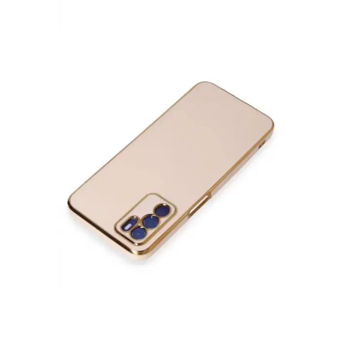 Newface Oppo A16 Kılıf Volet Silikon - Pembe