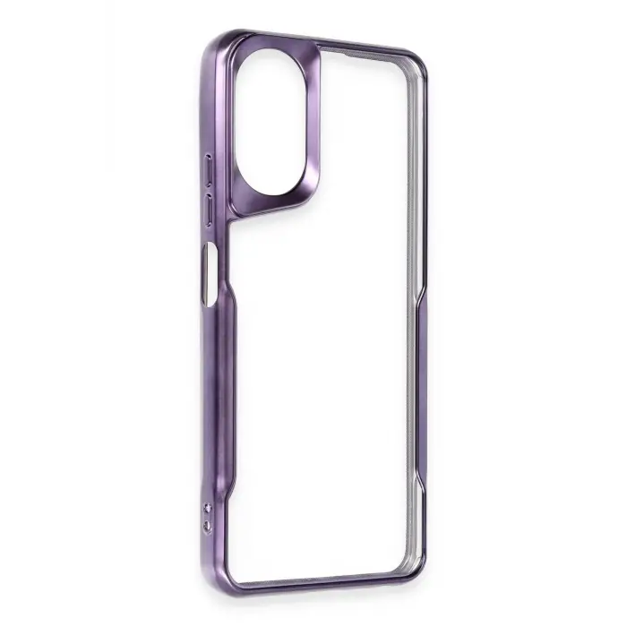 Newface Oppo A38 Kılıf Boyi Silikon Kapak - Derin Mor