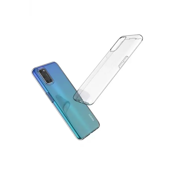 Newface Oppo A52 Kılıf Lüx Şeffaf Silikon