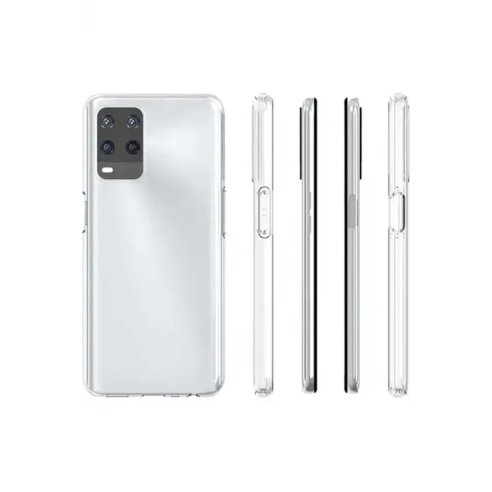Newface Oppo A54 4G Kılıf Deluxe 2mm Şeffaf Silikon - Şeffaf