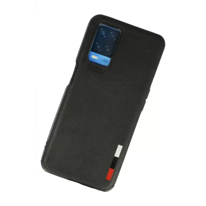 Newface Oppo A54 4G Kılıf Loop Deri Silikon - Siyah