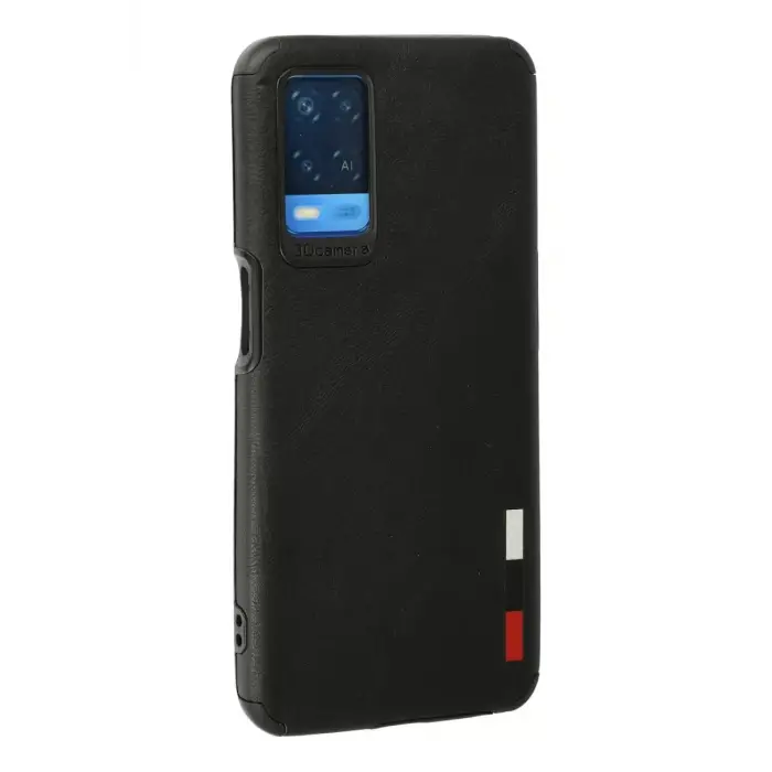 Newface Oppo A54 4G Kılıf Loop Deri Silikon - Siyah