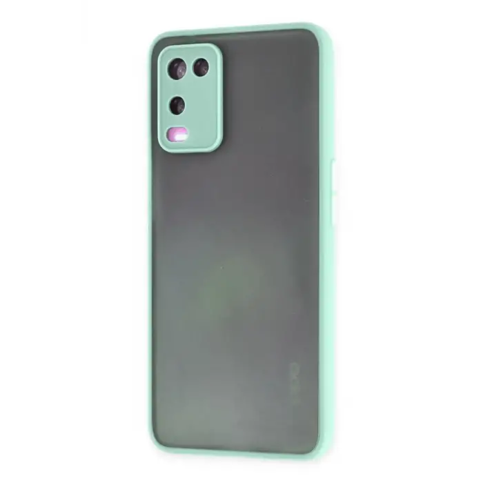 Newface Oppo A54 4G Kılıf Montreal Silikon Kapak - Turkuaz