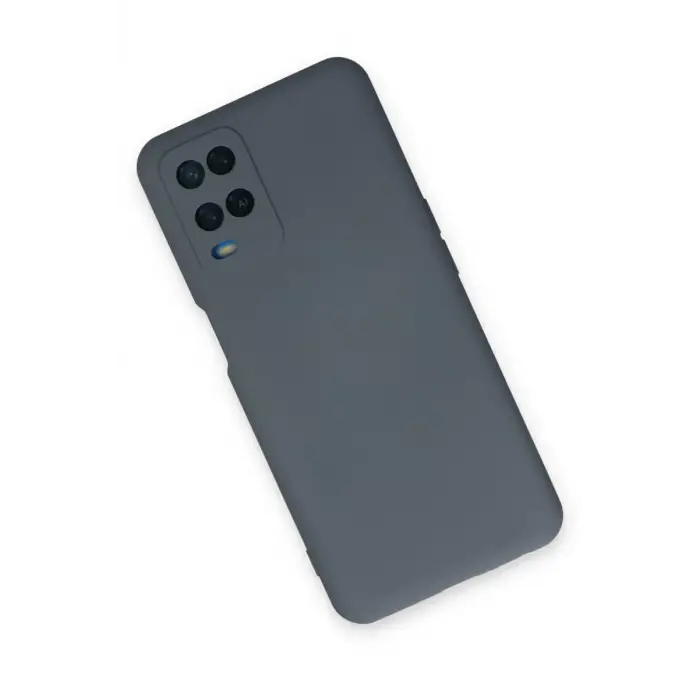 Newface Oppo A54 4G Kılıf Nano içi Kadife Silikon - Gri
