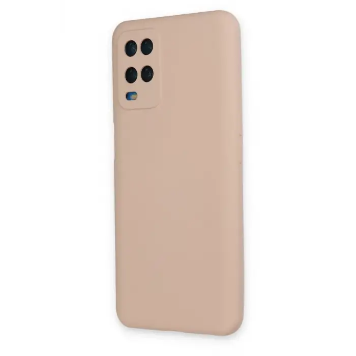 Newface Oppo A54 4G Kılıf Nano içi Kadife Silikon - Pudra