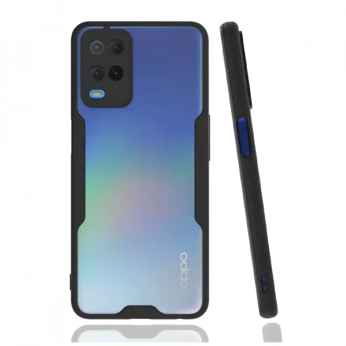 Newface Oppo A54 4G Kılıf Platin Silikon - Siyah