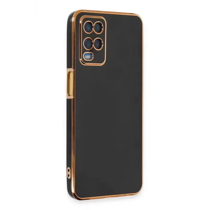 Newface Oppo A54 4G Kılıf Volet Silikon - Siyah
