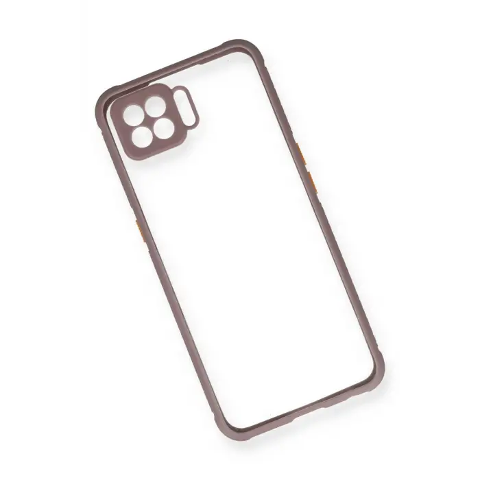 Newface Oppo A73 Kılıf Miami Şeffaf Silikon - Açık Mor