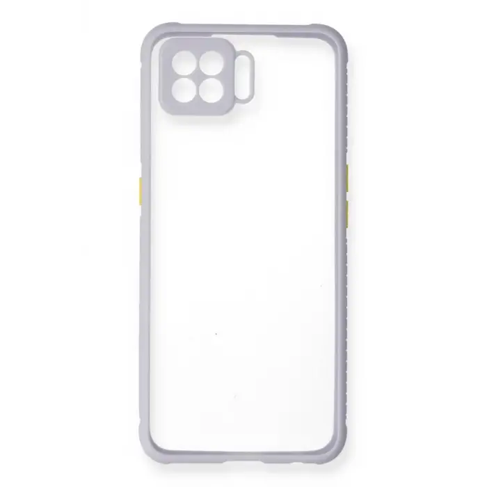 Newface Oppo A73 Kılıf Miami Şeffaf Silikon - Lila