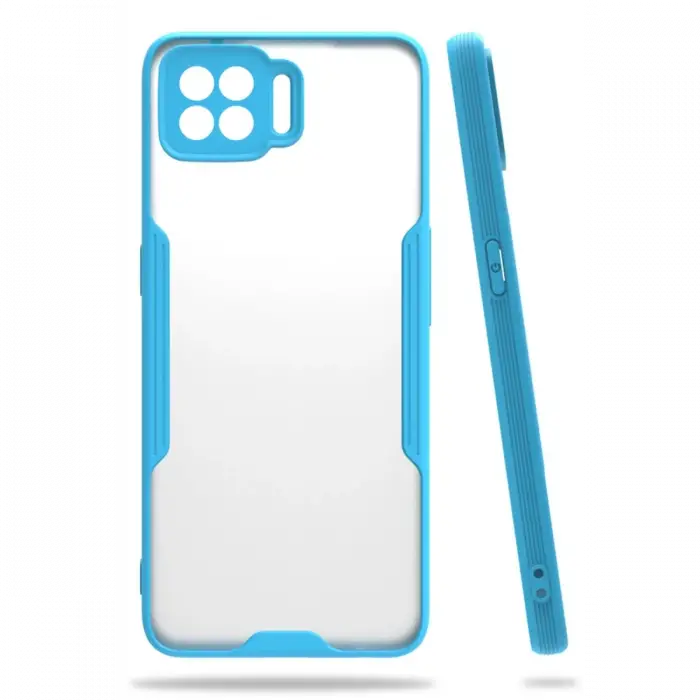 Newface Oppo A73 Kılıf Platin Silikon - Mavi
