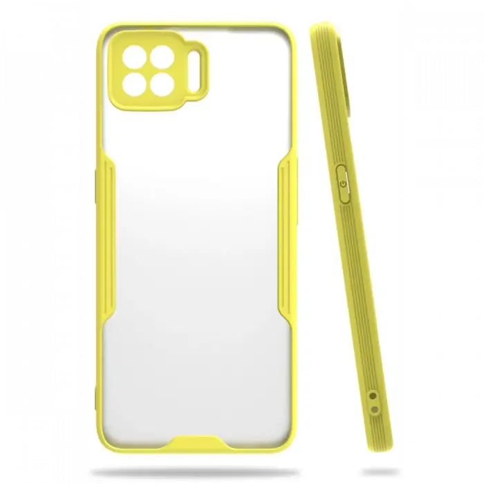 Newface Oppo A73 Kılıf Platin Silikon - Sarı