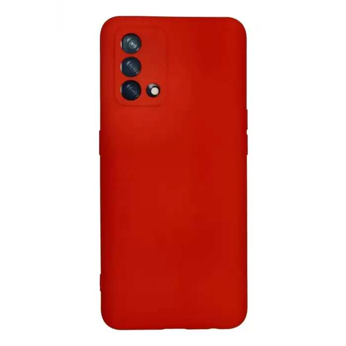 Newface Oppo A74 4G Kılıf Nano içi Kadife Silikon - Kırmızı