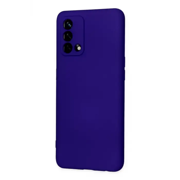 Newface Oppo A74 4G Kılıf Nano içi Kadife Silikon - Mor