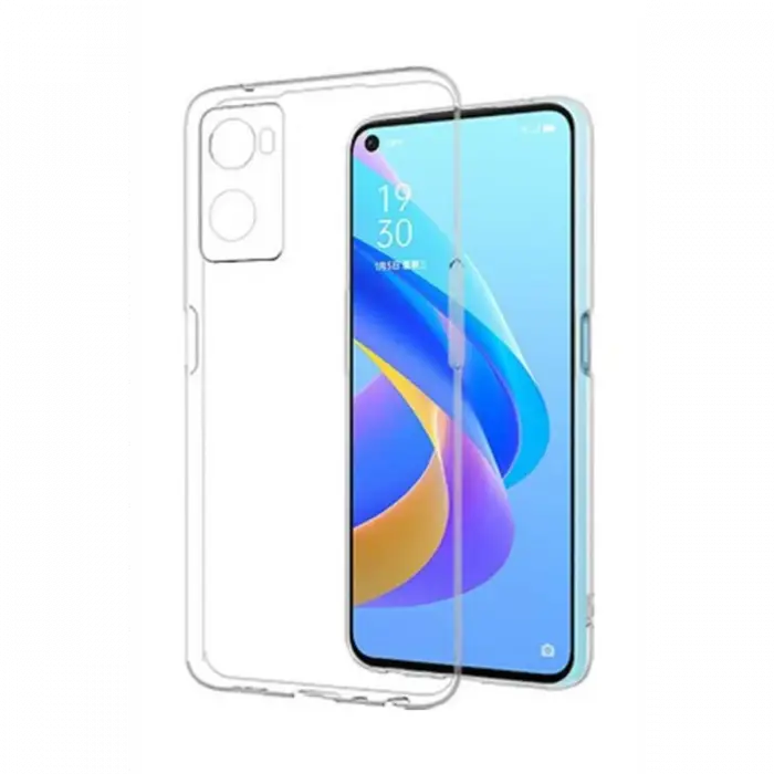 Newface Oppo A96 Kılıf Lüx Şeffaf Silikon