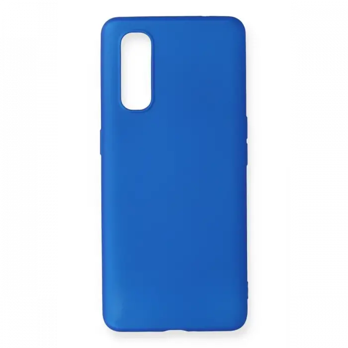 Newface Oppo Find X2 Kılıf First Silikon - Mavi