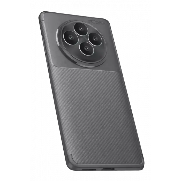 Newface Oppo Reno 11 FS Kılıf Auto Focus Karbon Kapak - Gri