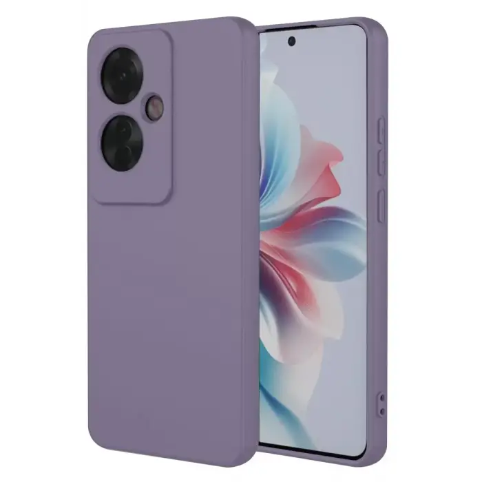 Newface Oppo Reno 11F Kılıf First Silikon - Lila