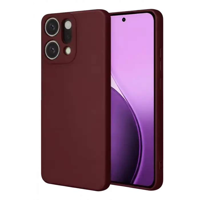Newface Oppo Reno 14 First Silikon - Bordo