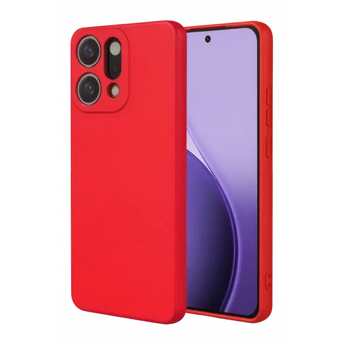 Newface Oppo Reno 14 First Silikon - Kırmızı